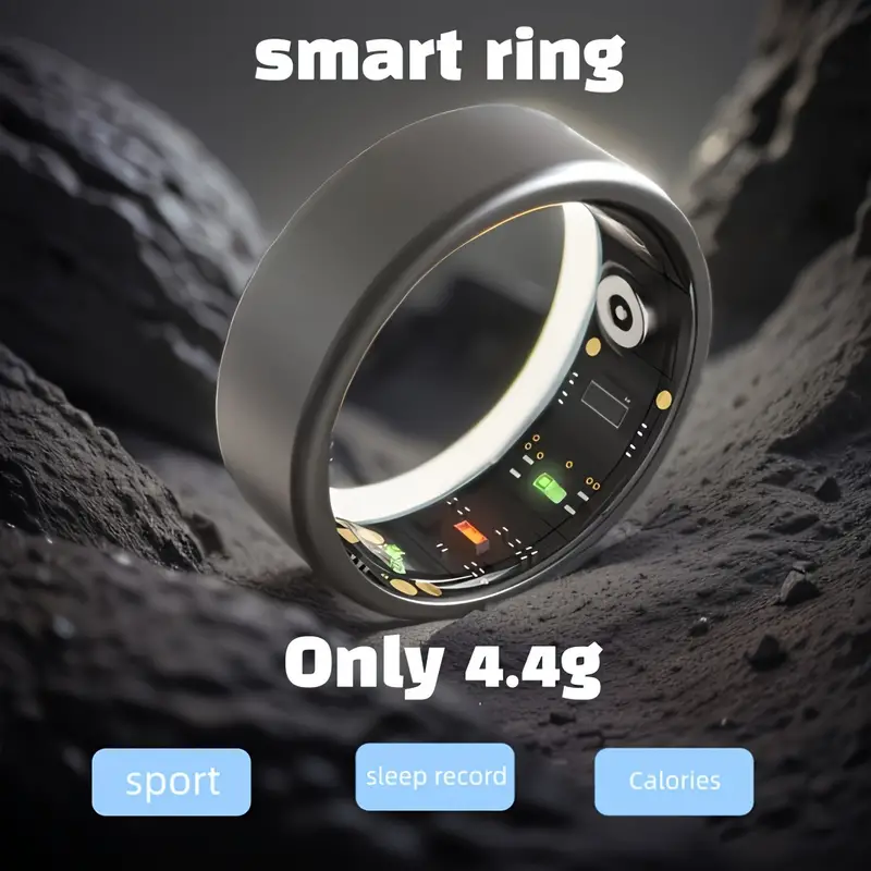 Smart Fitness Tracker Ring, Multi-Sport Modes, Step Counter, Calorie Tracker